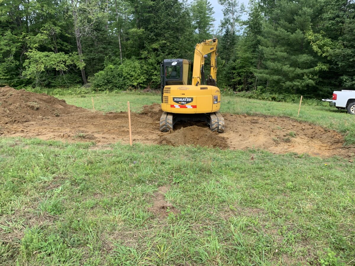Preparation of new house site